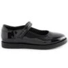 Next School Mary Jane Crepe Sole Shoesfit (F)Ballerine Con CinturinoBlack Patent Bambini Ballerine NX313A0BS-Q12