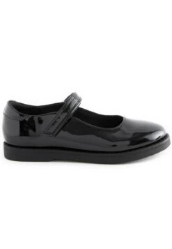 Next School Mary Jane Crepe Sole Shoesfit (F)Ballerine Con CinturinoBlack Patent Bambini Ballerine NX313A0BS-Q12