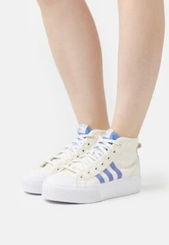 Adidas Originals Nizza Platform MidSneakers AlteOff White/Blue Fusion/Footwear White Donna Scarpe AD111A28A-A11