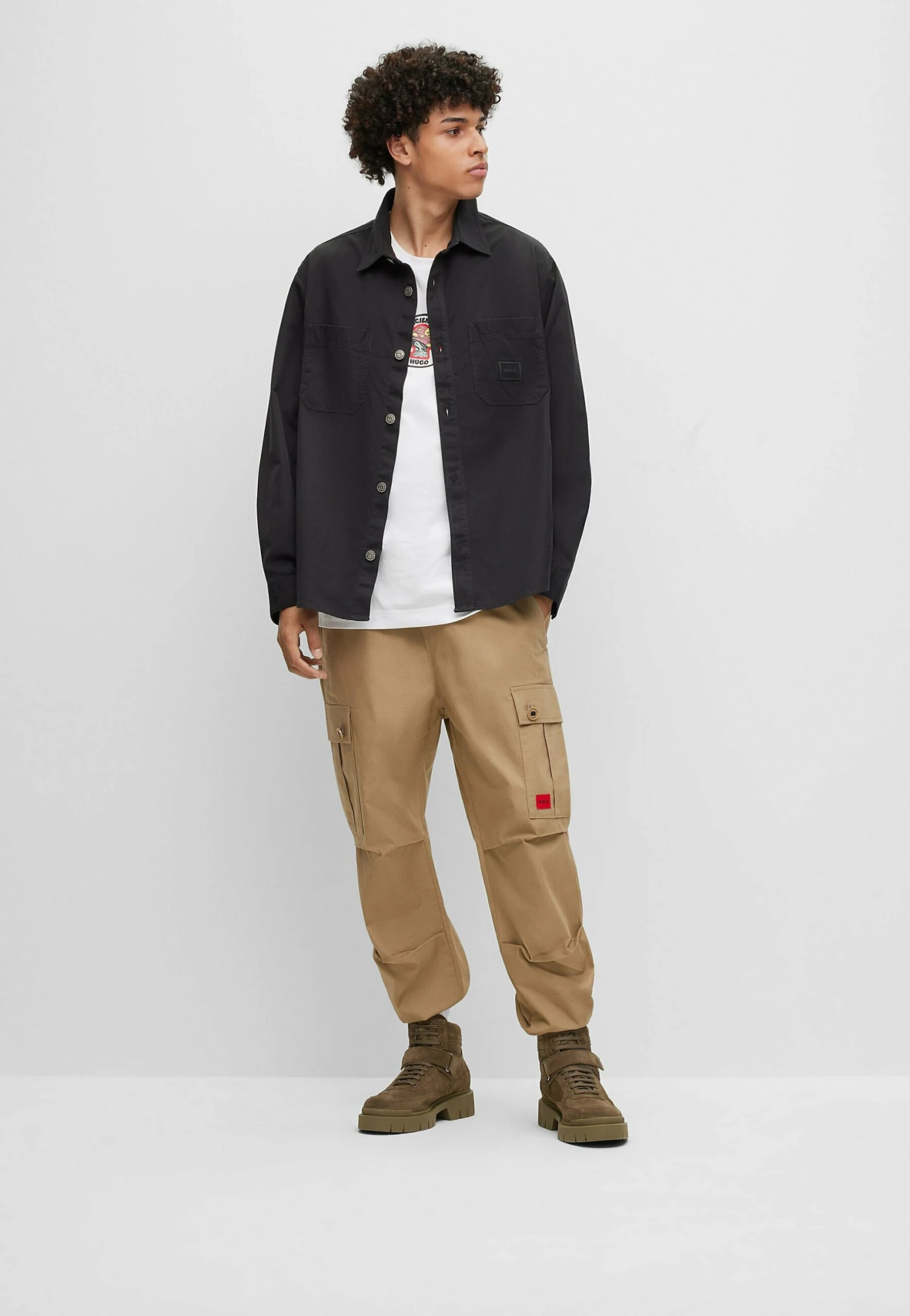 Hugo Denzel Halb Sd - Stivaletti Stringati - Open Green Five 1 Hugo Denzel Halb Sd - Stivaletti Stringati - Open Green Five