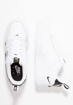Nike Sportswear Air Force Sneakers BasseWhite/Black/Tour Yellow Bambini Sneakers NI114D08J-A11