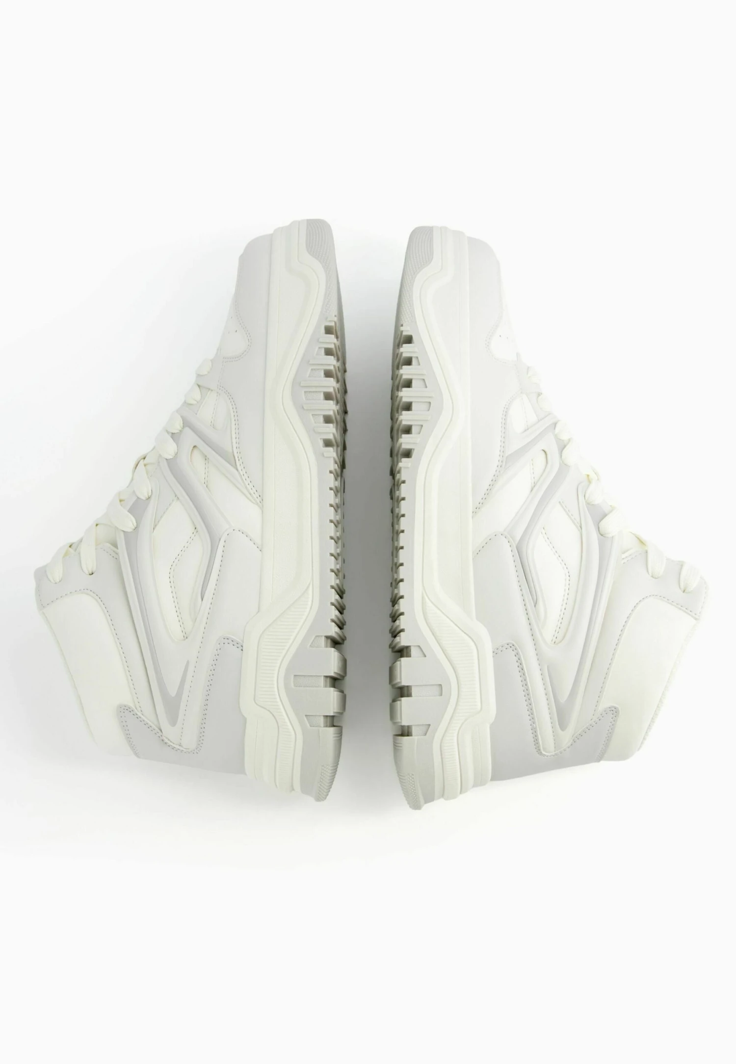 BERSHKA Multi Layer Basketball - Sneakers Alte - Grey 4 BERSHKA Multi Layer Basketball - Sneakers Alte - Grey - immagine 4