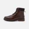 Pier One LeatherStivaletti StringatiBrown Uomo Stivaletti/Stivali PI912K0CG-O11