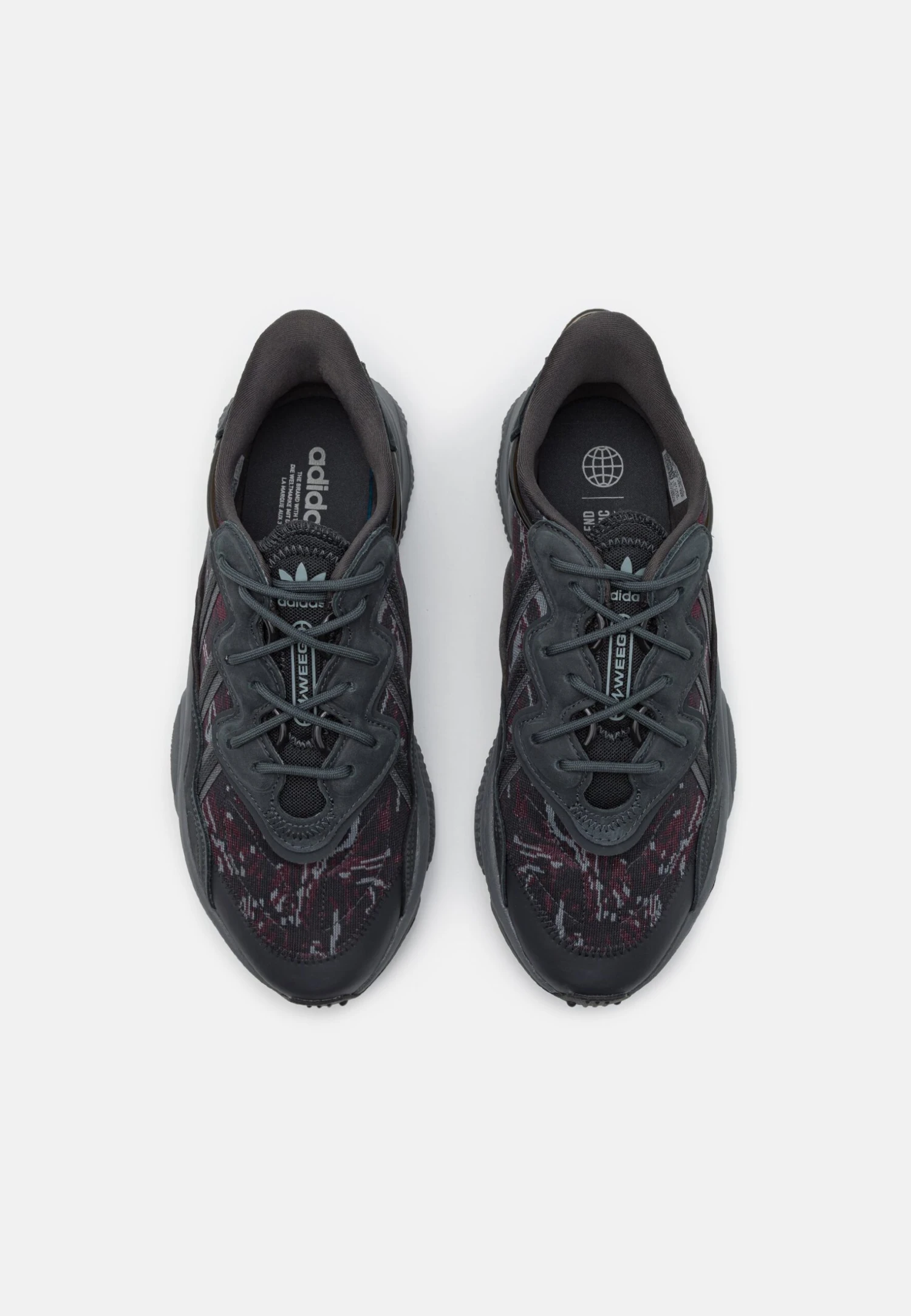 Adidas Originals Ozweego UnisexSneakers BasseCarbon/Shadow Red Donna Scarpe AD115O1II-Q11 4 Adidas Originals Ozweego UnisexSneakers BasseCarbon/Shadow Red Donna Scarpe AD115O1II-Q11 - immagine 4