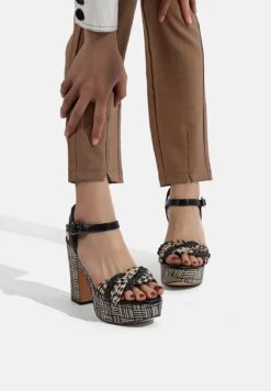 Sandali Con PlateauNero Donna Tacchi Alti QUL11A0AS-Q11