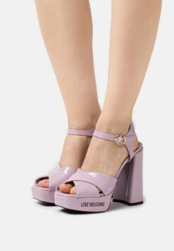 LOVE MOSCHINO Sandali Con Tacco - Lilla