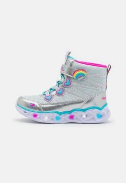 Skechers Lighted Gore Heart DetailsStivalettiSilver/Multi-Coloured Bambini Stivali SK113K00P-D11