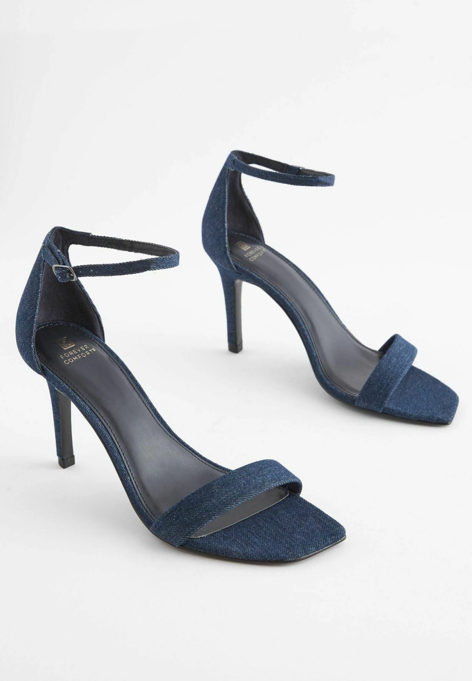 Next Forever Comfortâ® Skinny Heel Closed Back Sandals - Sandali Con Tacco - Denim 2 Next Forever Comfortâ® Skinny Heel Closed Back Sandals - Sandali Con Tacco - Denim - immagine 2