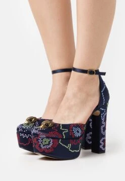 Kurt Geiger London Kensington Platform - Scarpe Con Plateau - Blue