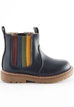 Next Chelsea Stivali Da Neve Navy Blue Rainbow Stripe Bambini Scarpe Neonato NX314I064-K12
