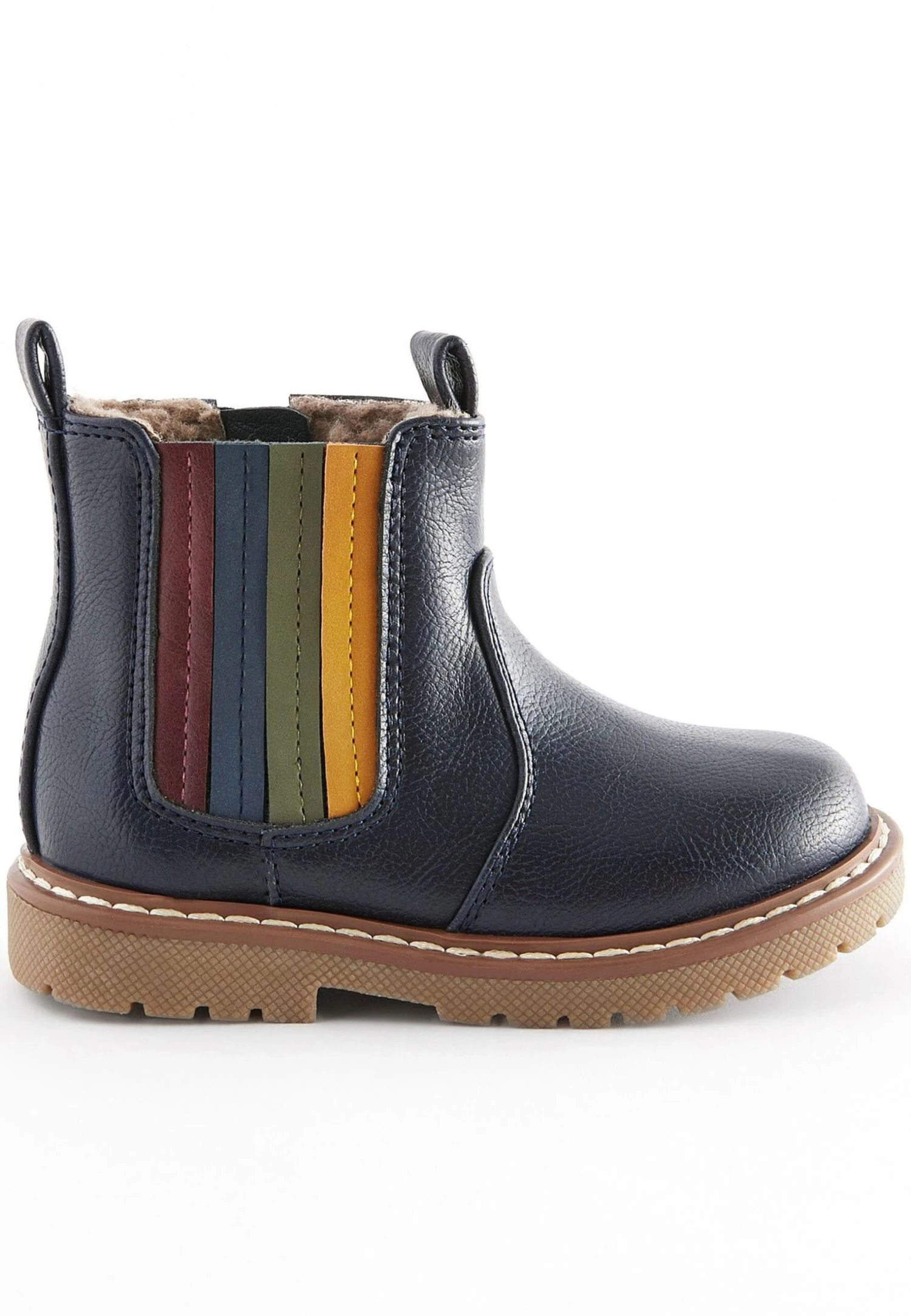 Next Chelsea Stivali Da Neve Navy Blue Rainbow Stripe Bambini Scarpe Neonato NX314I064-K12 1 Next Chelsea Stivali Da Neve Navy Blue Rainbow Stripe Bambini Scarpe Neonato NX314I064-K12