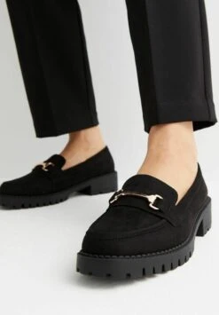 New Look Chunky Buckle Front LoafersScarpe Senza LacciMidnight Black Donna Scarpe Piatte NL011E07D-Q11
