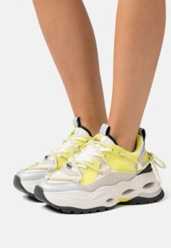 Buffalo Triplet Lace - Sneakers Basse - Cream/Lime