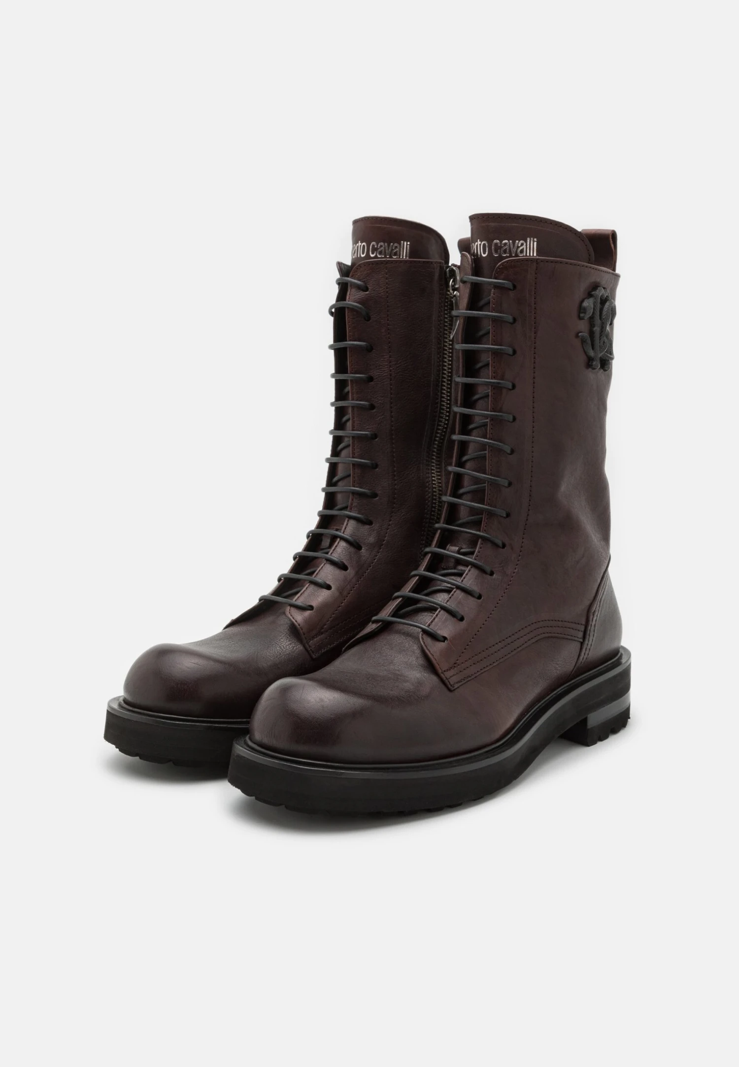 Roberto Cavalli Combact Stivali Con I LacciBrown Uomo Stivaletti/Stivali 1RO12K004-Q11 2 Roberto Cavalli Combact Stivali Con I LacciBrown Uomo Stivaletti/Stivali 1RO12K004-Q11 - immagine 2