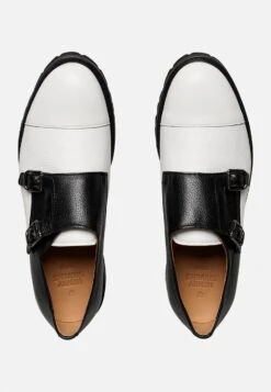 Mocassini ElegantiSchwarz Weiß Uomo Scarpe Eleganti H2M12C00D-Q11 -Chic Scarpe Negozio 5174bbff392749989b4c0e1a5d02f07c