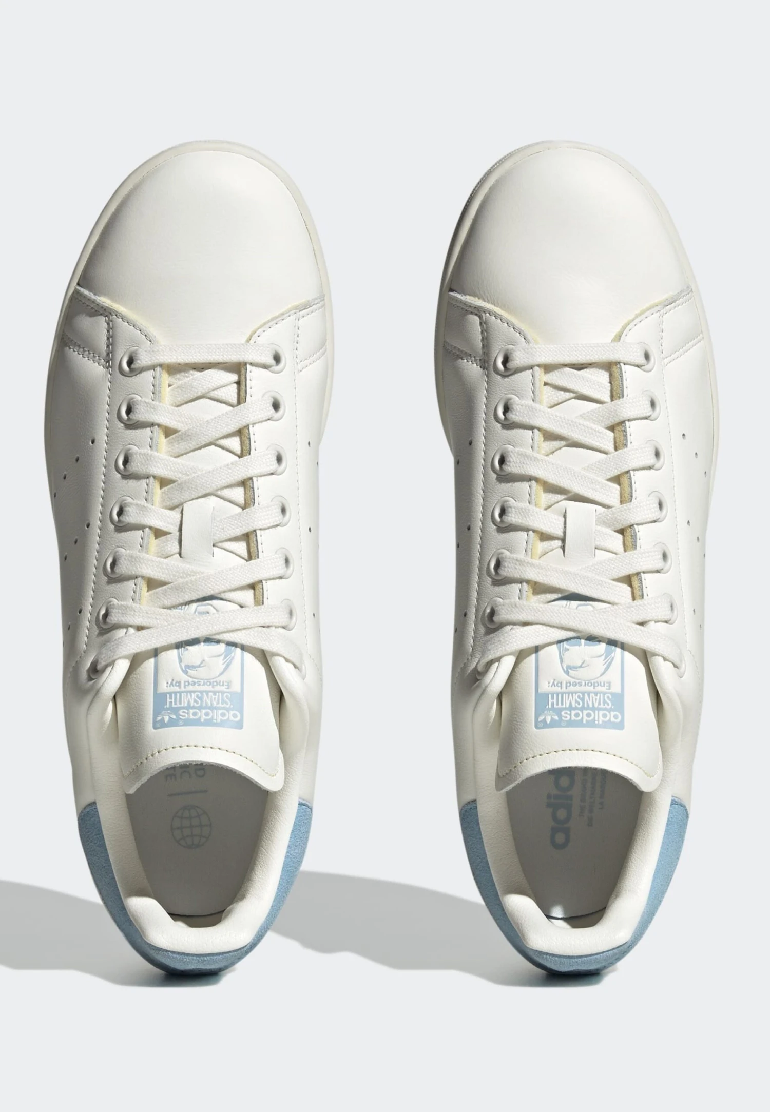 Adidas Originals Stan Smith UnisexSneakers BasseCore White Off White Preloved Blue Uomo Scarpe AD115O1I9-A11 4 Adidas Originals Stan Smith UnisexSneakers BasseCore White Off White Preloved Blue Uomo Scarpe AD115O1I9-A11 - immagine 4