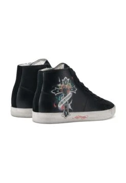 Ed Hardy Scuff- Cross - Sneakers Alte - Black White -Chic Scarpe Negozio 52bf8c3750c6485fb6e567d2531995d3
