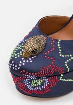 Kurt Geiger London Kensington Platform - Scarpe Con Plateau - Blue -Chic Scarpe Negozio 52ce676fbce440579062f243f9d7eb2d