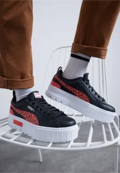 Puma Mayze Wild JrSneakers BasseBlack/Electric Blush Bambini Sneakers PU113D0C7-A12