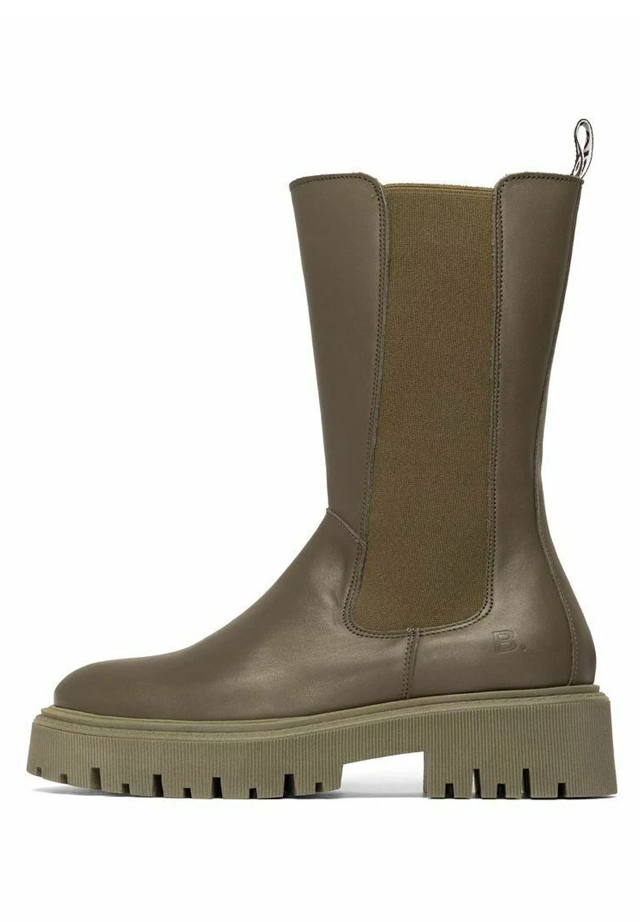 Bianco Biagarbi - Stivaletti Con Plateau - Olive 2 Bianco Biagarbi - Stivaletti Con Plateau - Olive - immagine 2