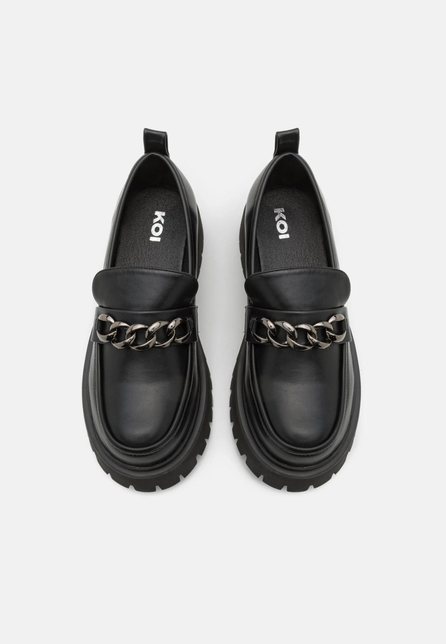 KOI FOOTWEAR Shenron Mens Chain Black LoafersScarpe Senza LacciBlack Uomo Scarpe Basse KOF12C00A-Q11 4 KOI FOOTWEAR Shenron Mens Chain Black LoafersScarpe Senza LacciBlack Uomo Scarpe Basse KOF12C00A-Q11 - immagine 4