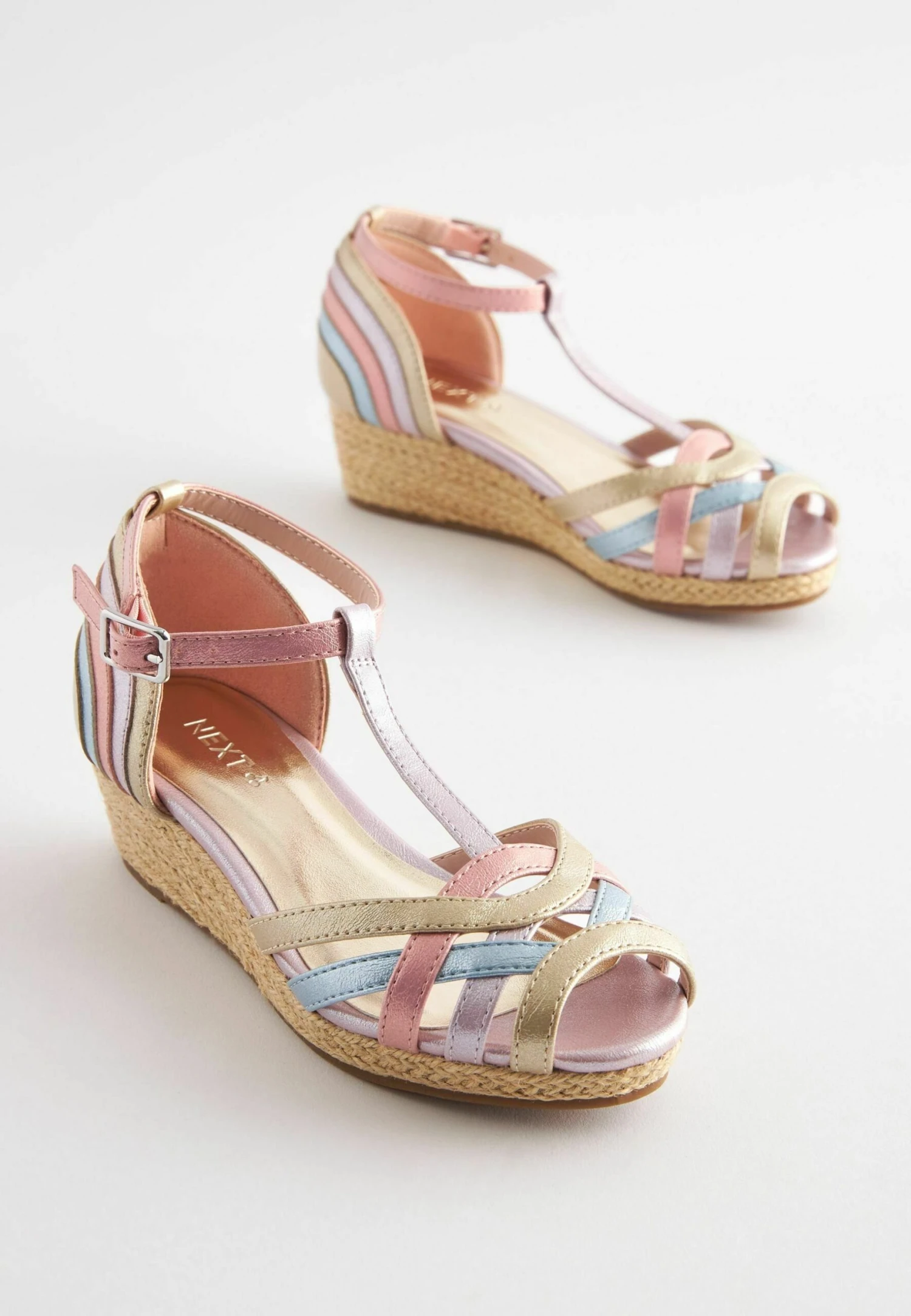 Next Woven Wedge Sandals - Sandali - Pastel Rainbow 2 Next Woven Wedge Sandals - Sandali - Pastel Rainbow - immagine 2
