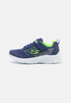 Skechers Microspec - Sneakers Basse - Navy/Lime/Silver