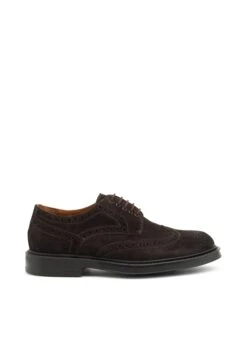 With Wing-Tip Detail - Stringate Eleganti - Brown