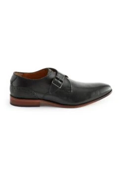 Next Leather Single Monk ShoesMocassini ElegantiBlack Uomo Scarpe Eleganti NX312C08I-Q11
