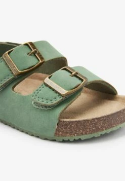 Next Cushioned Footbed Double Buckle Touch Fastening Corkbed SandalsSandaliSage Green Bambini Scarpe Neonato NX314G071-M11 -Chic Scarpe Negozio a2293a25505f44feb3f5bedf6b9cdf32