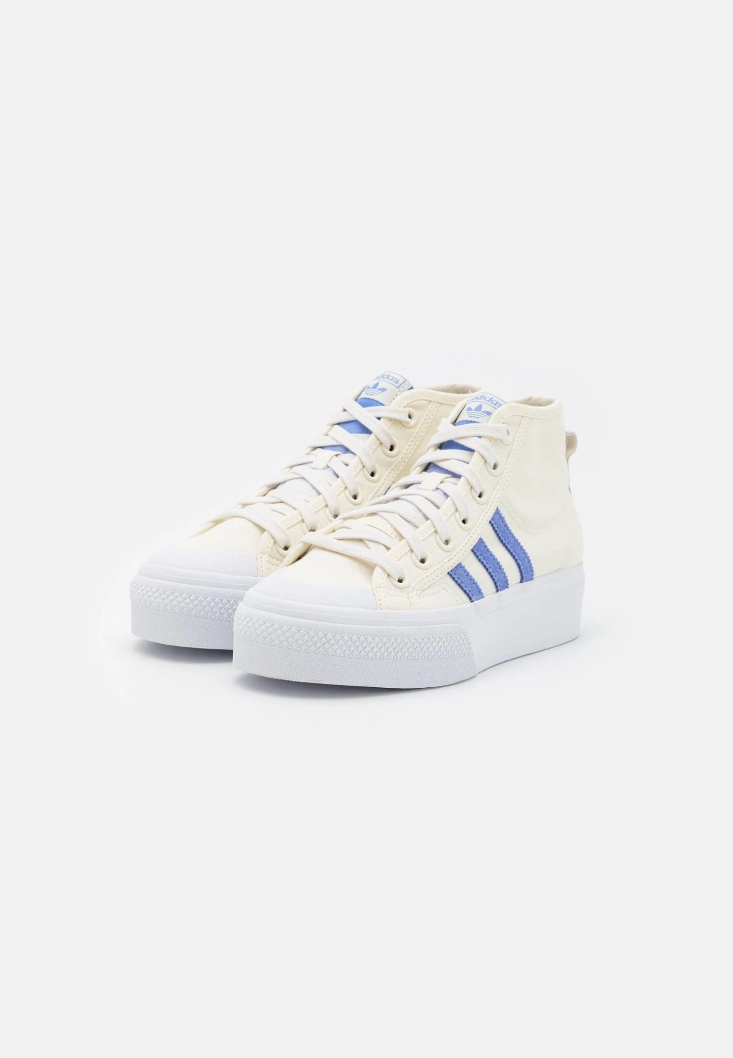 Adidas Originals Nizza Platform MidSneakers AlteOff White/Blue Fusion/Footwear White Donna Scarpe AD111A28A-A11 3 Adidas Originals Nizza Platform MidSneakers AlteOff White/Blue Fusion/Footwear White Donna Scarpe AD111A28A-A11 - immagine 3