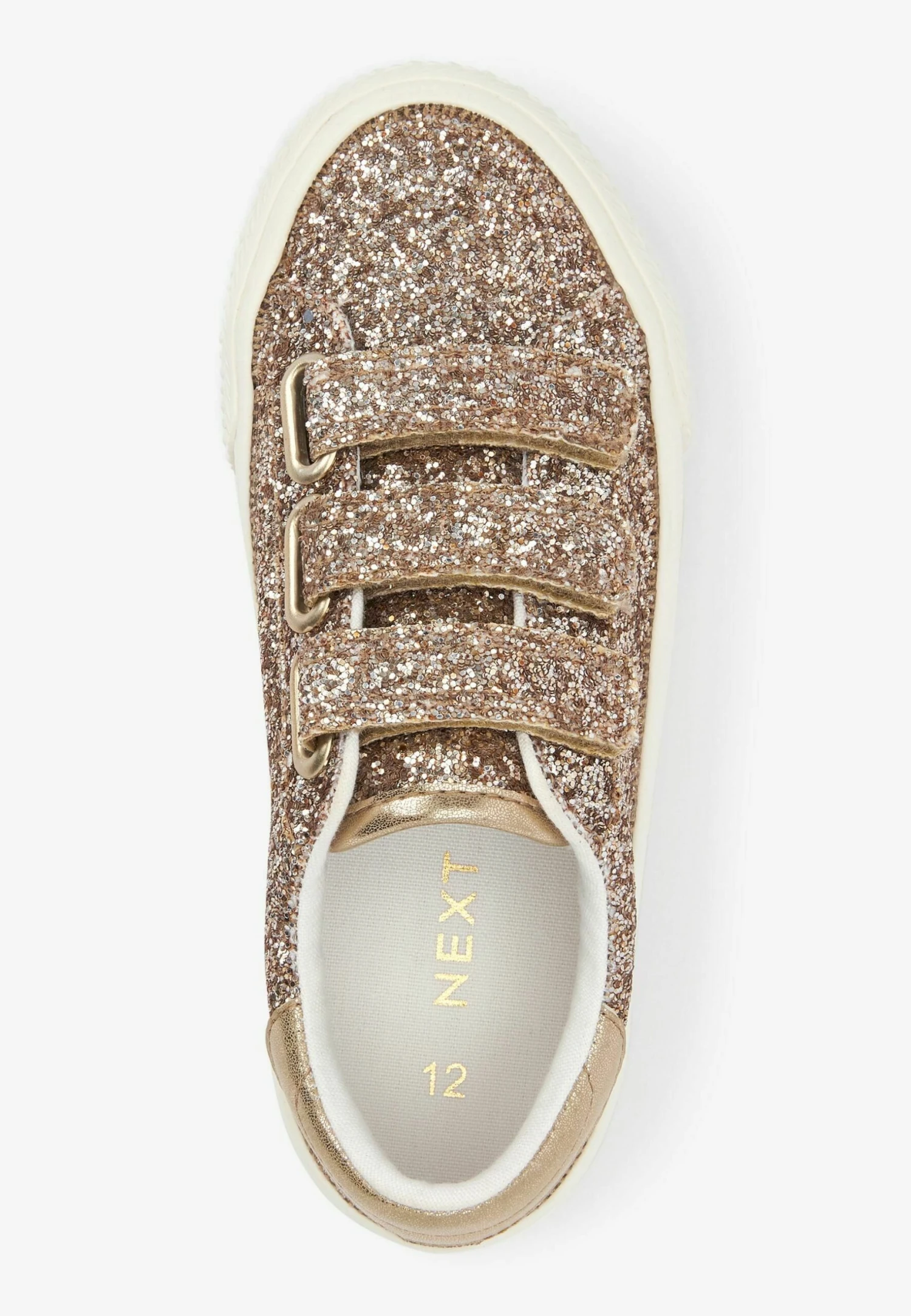 Next Touch Fastening Trainersfit (F)Sneakers BasseGold Glitter Bambini Sneakers NX313D0BV-F11 3 Next Touch Fastening Trainersfit (F)Sneakers BasseGold Glitter Bambini Sneakers NX313D0BV-F11 - immagine 3