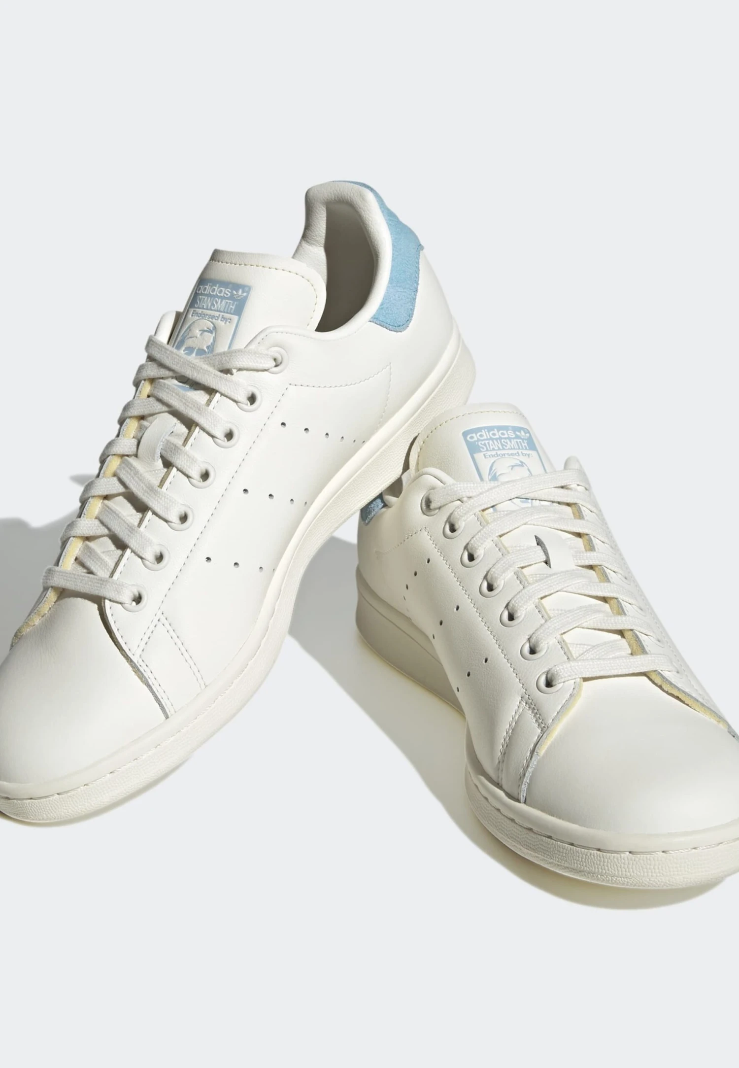 Adidas Originals Stan Smith UnisexSneakers BasseCore White Off White Preloved Blue Uomo Scarpe AD115O1I9-A11 6 Adidas Originals Stan Smith UnisexSneakers BasseCore White Off White Preloved Blue Uomo Scarpe AD115O1I9-A11 - immagine 6