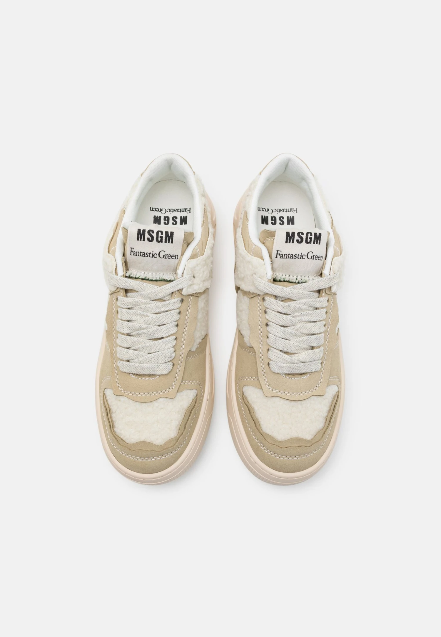 MSGM Sneakers Basse - Ecru 4 MSGM Sneakers Basse - Ecru - immagine 4