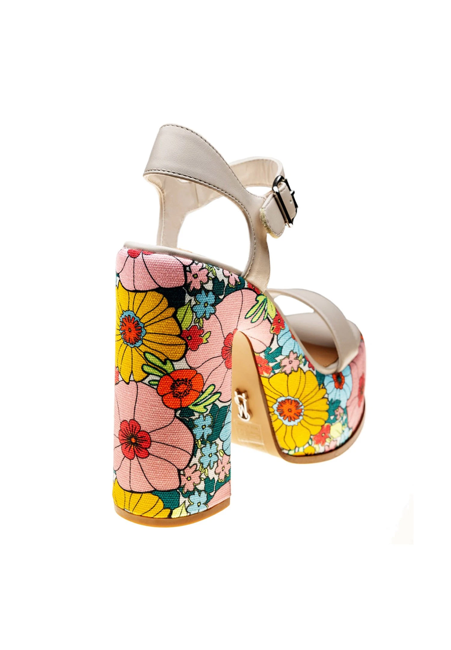 Steve Madden SixtiesSandali Con TaccoCream Floral Donna Scarpe ST311A0UU-B11 4 Steve Madden SixtiesSandali Con TaccoCream Floral Donna Scarpe ST311A0UU-B11 - immagine 4