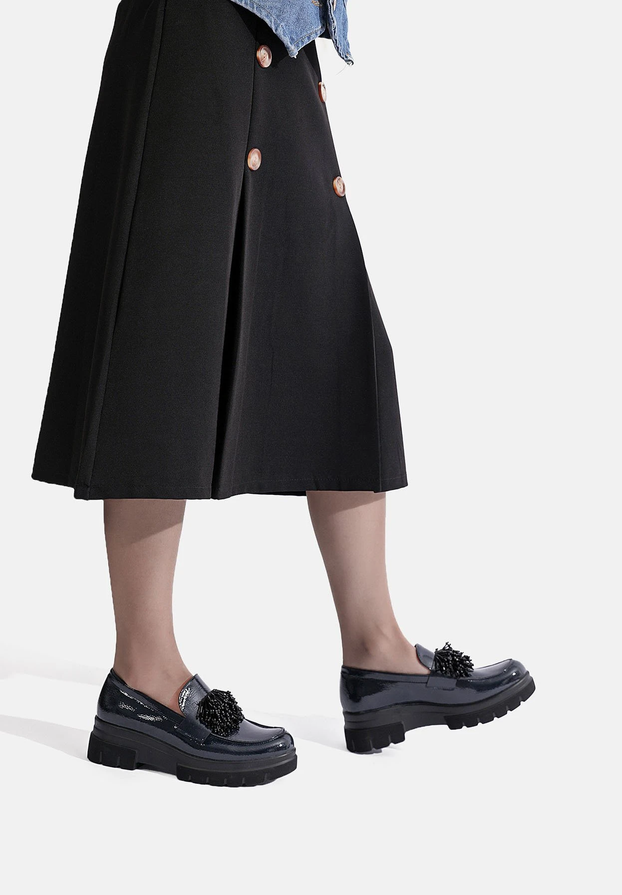 Scarpe Senza LacciBlu Donna Scarpe Piatte QUL11E00R-K11 1 Scarpe Senza LacciBlu Donna Scarpe Piatte QUL11E00R-K11