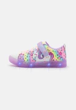 Skechers Twinkle Sparks IceScarpe A StrappoLavender Textile/Multi Trim Bambini Scarpe SK113D0H7-I11