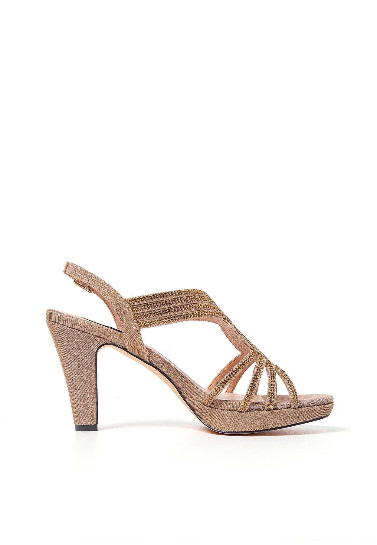 Sandali Con TaccoChampagne Donna Tacchi Alti QUL11A08Z-F11 5 Sandali Con TaccoChampagne Donna Tacchi Alti QUL11A08Z-F11 - immagine 5