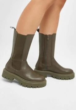 Bianco Biagarbi - Stivaletti Con Plateau - Olive