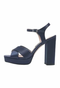 Nine West Busan 3Fx - Sandali Con Plateau - Dark Blue