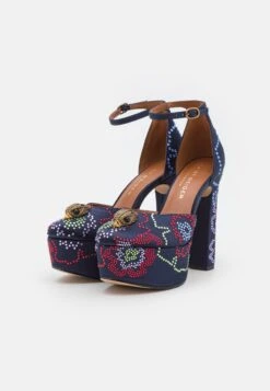 Kurt Geiger London Kensington Platform - Scarpe Con Plateau - Blue -Chic Scarpe Negozio e8a43fddd0c44869912be7721a14a183