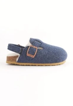 Next Faux Fur Lined Clog SlippersCiabattineNavy Blue Bambini Pantofole NX314L04I-K12
