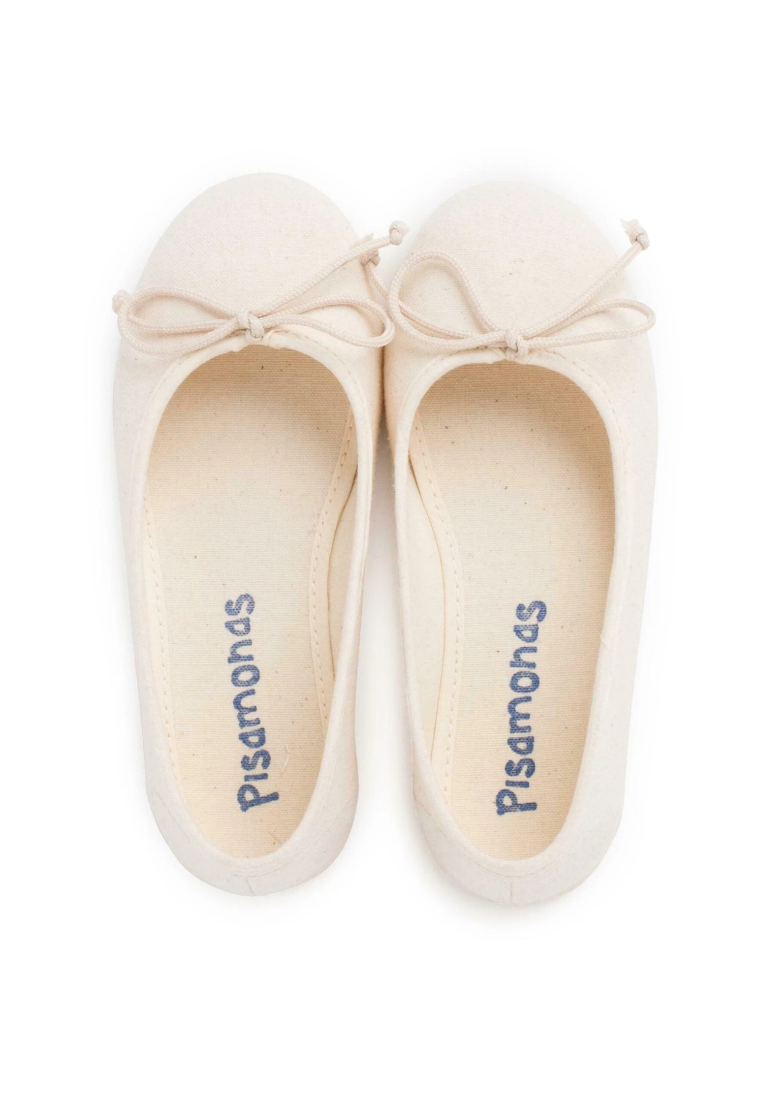 Manoletina Tela Lacito - Ballerine - Crudo 3 Manoletina Tela Lacito - Ballerine - Crudo - immagine 3