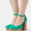 Marks & Spencer Scarpe Con PlateauMedium Green Donna Tacchi Alti QM411B02A-M11
