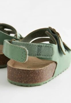 Next Cushioned Footbed Double Buckle Touch Fastening Corkbed SandalsSandaliSage Green Bambini Scarpe Neonato NX314G071-M11 -Chic Scarpe Negozio fa27d4aebb6649d69af21614d0faf426