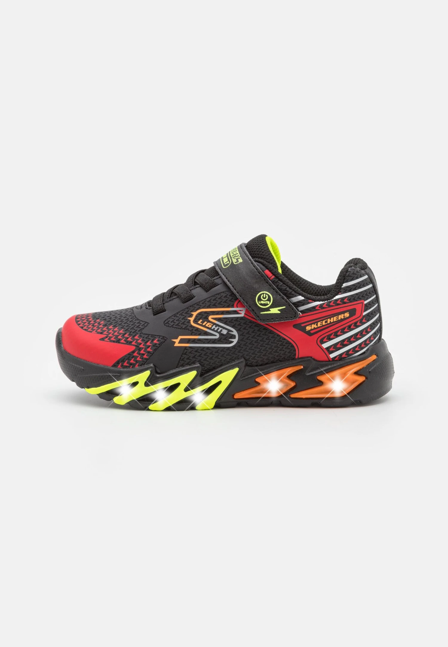 Skechers Flex-Glow BoltSneakers BasseBlack/Red/Orange/Yellow Bambini Scarpe SK114D0AL-Q11 1 Skechers Flex-Glow BoltSneakers BasseBlack/Red/Orange/Yellow Bambini Scarpe SK114D0AL-Q11